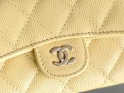 Kitlife Chanel Classic Flap Card Holder Yellow Caviar 7.5x11.3.2.1cm - 5