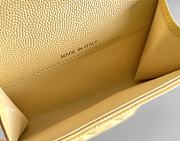 Kitlife Chanel Classic Flap Card Holder Yellow Caviar 7.5x11.3.2.1cm - 3