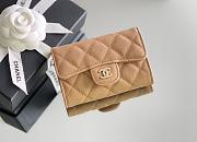 Kitlife Chanel Classic Flap Card Holder Beige Caviar 7.5x11.3.2.1cm - 6