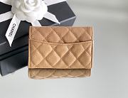 Kitlife Chanel Classic Flap Card Holder Beige Caviar 7.5x11.3.2.1cm - 3