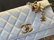 Kitlife Chanel 24A Woc Double C Buckle Bag White A96166 19x12x3.5cm - 3