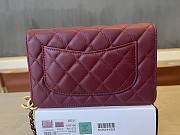 Kitlife Chanel 24A Woc Double C Buckle Bag Burgundy A96166 19x12x3.5cm - 2