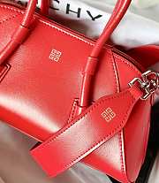 Kitlife Givenchy Mini Antigona Stretch Bag Red 22x12x8cm - 5