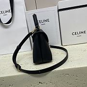 Kitlife Celine Teen Nino Bag In Black Smooth Satinated Calfskin 118113 20.5x13x8cm - 3