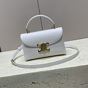 Kitlife Celine Teen Nino Bag In White Smooth Satinated Calfskin 118113 20.5x13x8cm - 1