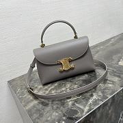 Kitlife Celine Teen Nino Bag In Grey Smooth Satinated Calfskin 118113 20.5x13x8cm - 1