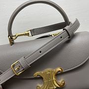 Kitlife Celine Teen Nino Bag In Grey Smooth Satinated Calfskin 118113 20.5x13x8cm - 2