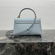 Kitlife Celine Teen Nino Bag In Blue Smooth Satinated Calfskin 118113 20.5x13x8cm - 2