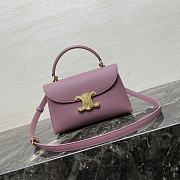 Kitlife Celine Teen Nino Bag In Vintage Rose Smooth Satinated Calfskin 118113 20.5x13x8cm - 1