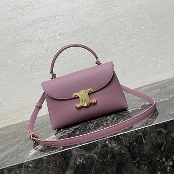 Kitlife Celine Teen Nino Bag In Vintage Rose Smooth Satinated Calfskin 118113 20.5x13x8cm