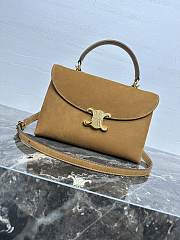 Kitlife Celine Medium Nino Bag In Camel Nubuck Calfskin 117523 25x17.5x10cm - 1