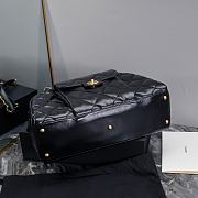 Kitlife Chanel Bowling Bag Chain Shoulder Bag Black AS4812 28x44x15.5cm - 6