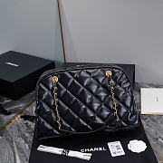 Kitlife Chanel Bowling Bag Chain Shoulder Bag Black AS4812 28x44x15.5cm - 5