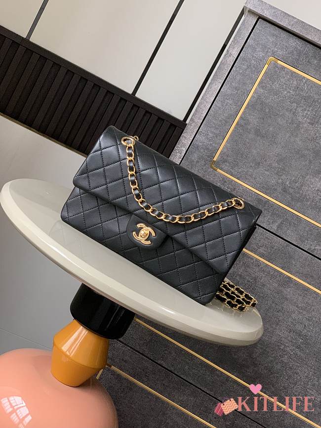 Kitlife Chanel Vintage Bag Black 25cm - 1