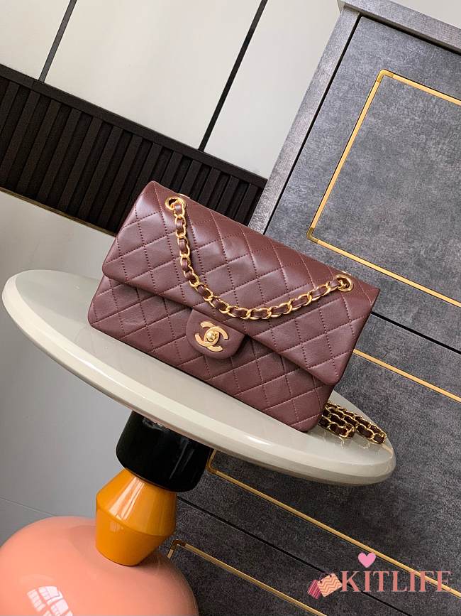 Kitlife Chanel Vintage Bag Dark Brown 25cm - 1