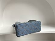 Kitlife Chanel Vintage Gemini Handbag Blue Denim 18x13x7cm - 5