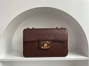 Kitlife Chanel Vintage CF Jumbo Bag Dark Brown 30x21x8cm - 1
