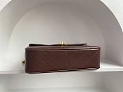 Kitlife Chanel Vintage CF Jumbo Bag Dark Brown 30x21x8cm - 6