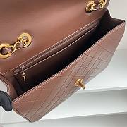 Kitlife Chanel Vintage CF Jumbo Bag Dark Brown 30x21x8cm - 4