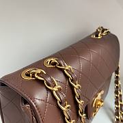 Kitlife Chanel Vintage CF Jumbo Bag Dark Brown 30x21x8cm - 3