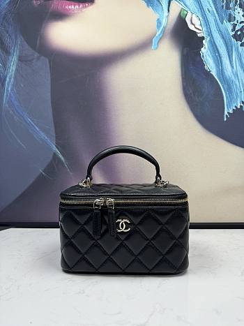 Kitlife Chanel Vanity Case Black 17x9.5x8cm