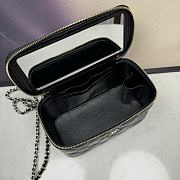 Kitlife Chanel Vanity Case Black 17x9.5x8cm - 6