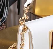 Kitlife Dolce & Gabbana Crossbody Bag in White Patent Leather 11x19x5cm  - 6