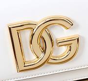 Kitlife Dolce & Gabbana Crossbody Bag in White Patent Leather 11x19x5cm  - 3