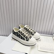 Kitlife Dior Walk'n'Dior Platform Sneakers Deep Blue Dior Oblique Embroidered Cotton - 1