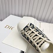 Kitlife Dior Walk'n'Dior Platform Sneakers Deep Blue Dior Oblique Embroidered Cotton - 3