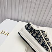 Kitlife Dior Walk'n'Dior Platform Sneakers Deep Blue Dior Oblique Embroidered Cotton - 2