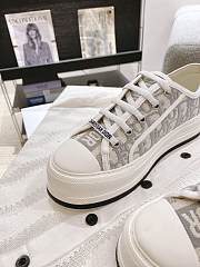 Kitlife Dior Walk'n'Dior Platform Sneakers Grey Dior Oblique Embroidered Cotton - 5