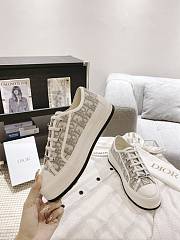 Kitlife Dior Walk'n'Dior Platform Sneakers Grey Dior Oblique Embroidered Cotton - 4