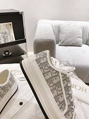 Kitlife Dior Walk'n'Dior Platform Sneakers Grey Dior Oblique Embroidered Cotton - 3