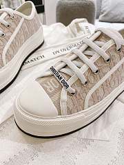 Kitlife Dior Walk'n'Dior Platform Sneakers Natural Dior Oblique Embroidered Cotton - 6
