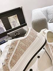 Kitlife Dior Walk'n'Dior Platform Sneakers Natural Dior Oblique Embroidered Cotton - 4