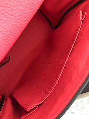 Kitlife Hermes Kelly Bag Togo Red Leather With Gold Buckle 28cm - 5