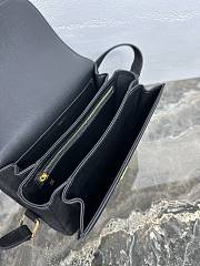 Kitlife Celine Triomphe Black Suede Shoulder Bag 187366 22x16.5x7cm - 3