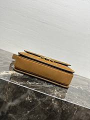 Kitlife Celine Triomphe Camel Suede Shoulder Bag 187366 22x16.5x7cm - 5