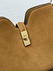 Kitlife Celine Small Camille 16 Soft Bag in Camel Suede 24.5x21.5x5cm - 6