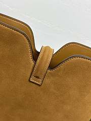 Kitlife Celine Small Camille 16 Soft Bag in Camel Suede 24.5x21.5x5cm - 5