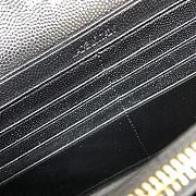 Kitlife Saint Laurent Monogram Envelope Chain Wallet Black With Silver Hardware 377828 22.5x14x4cm - 4