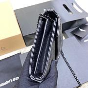 Kitlife Saint Laurent Monogram Envelope Chain Wallet Black With Black Hardware 377828 22.5x14x4cm - 5