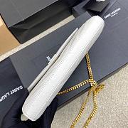 Kitlife Saint Laurent Monogram Envelope Chain Wallet White With Gold Hardware 377828 22.5x14x4cm - 4