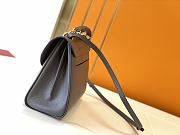 Kitlife Salvatore Ferragamo Margot Medium Grey Leather Shoulder Bag 26x20x12cm - 5
