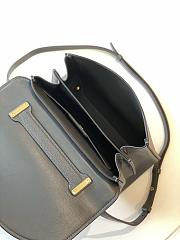 Kitlife Salvatore Ferragamo Margot Medium Grey Leather Shoulder Bag 26x20x12cm - 3