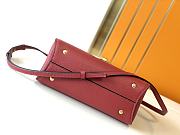 Kitlife Salvatore Ferragamo Margot Medium Red Leather Shoulder Bag 26x20x12cm - 6