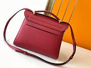 Kitlife Salvatore Ferragamo Margot Medium Red Leather Shoulder Bag 26x20x12cm - 5
