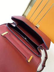 Kitlife Salvatore Ferragamo Margot Medium Red Leather Shoulder Bag 26x20x12cm - 4