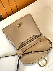 Kitlife Salvatore Ferragamo Margot Medium Beige Leather Shoulder Bag 26x20x12cm - 3